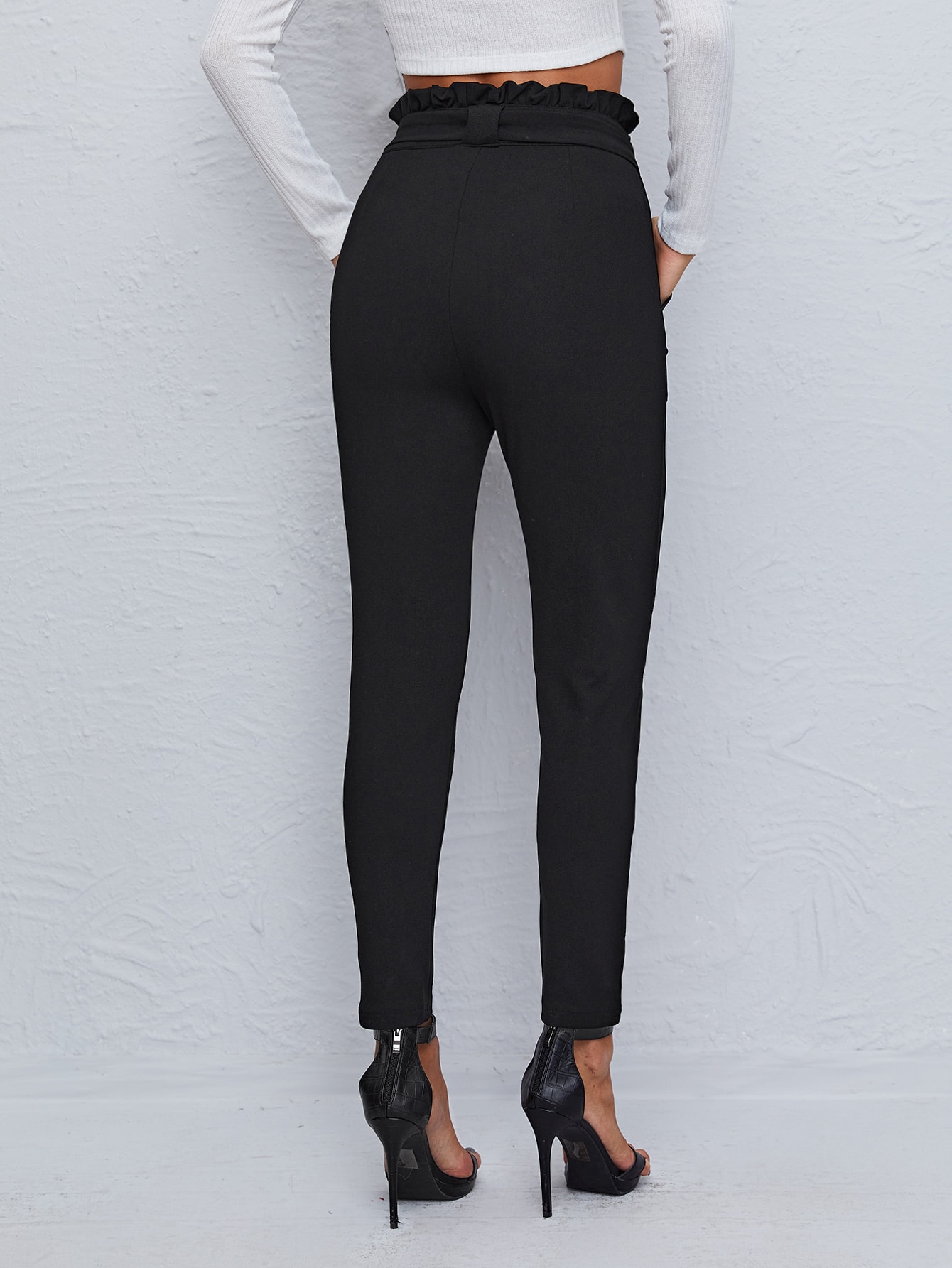 Paperbag Waist Dual Pocket Belted 