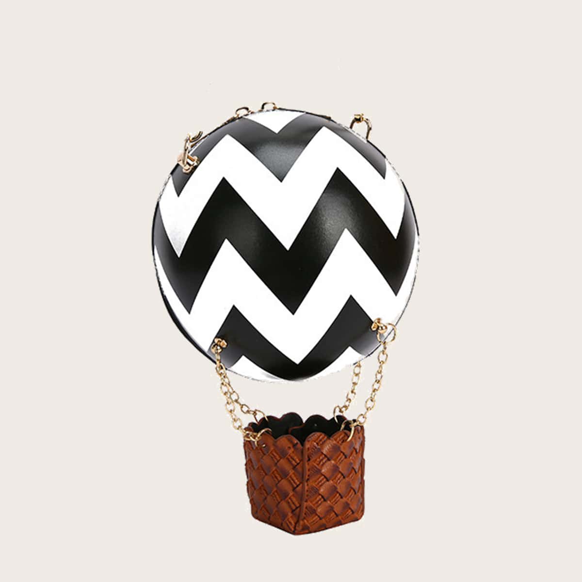 

Hot Air Balloon Shaped Crossbody Bag, Multicolor
