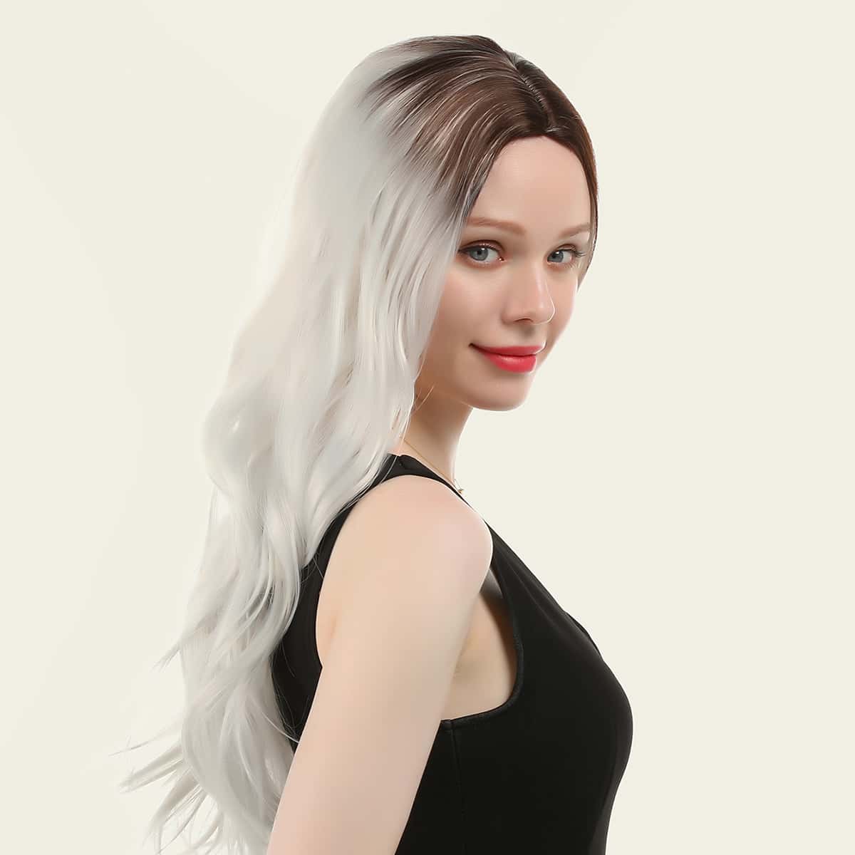 

Ombre Long Curly Wig, Multicolor