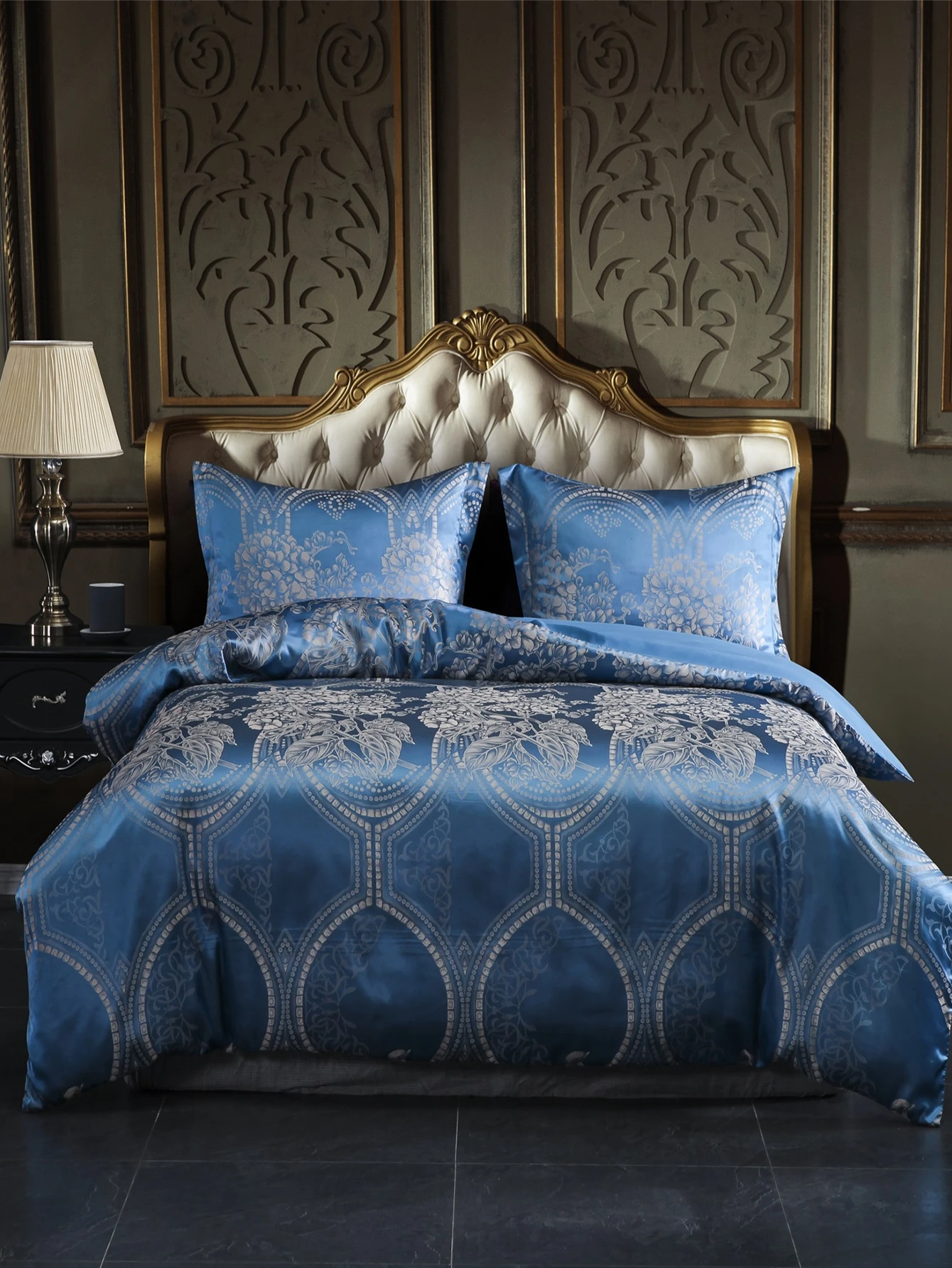 Floral Pattern Bedding Set Without Filler Shein Uk