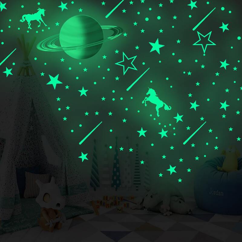 

Kids Planet Print Luminous Wall Sticker, Multicolor