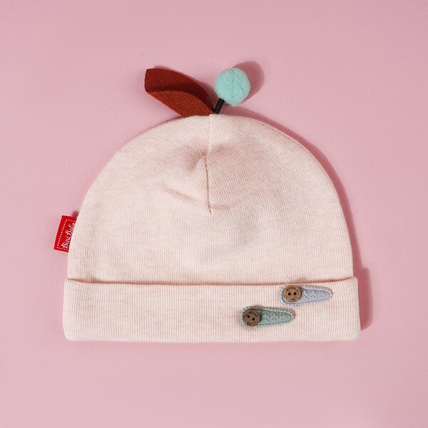 

Baby Pom Pom Beanie, Beige
