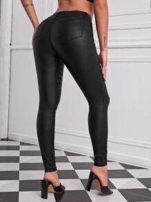 Chiquease High Stretch Skinny Pants Women Spring Summer Street Style Pant Fall Cloth For Women - Black - View 2