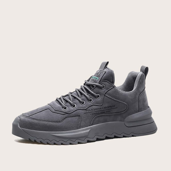 

Men Letter Graphic Sneakers, Grey