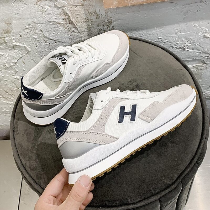 

Letter Lace-up Wide Fit Sneakers, White