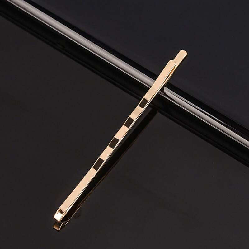 

5pcs Simple Bobby Pin, Gold