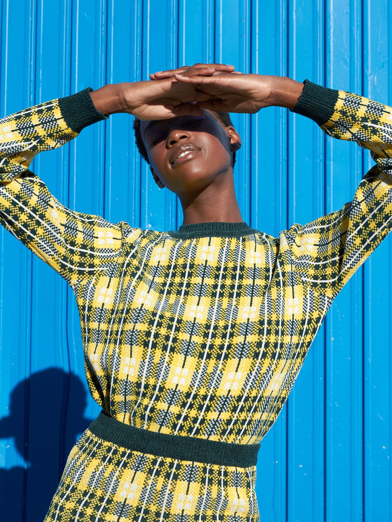 Plaid Pattern Sweater thumbnail