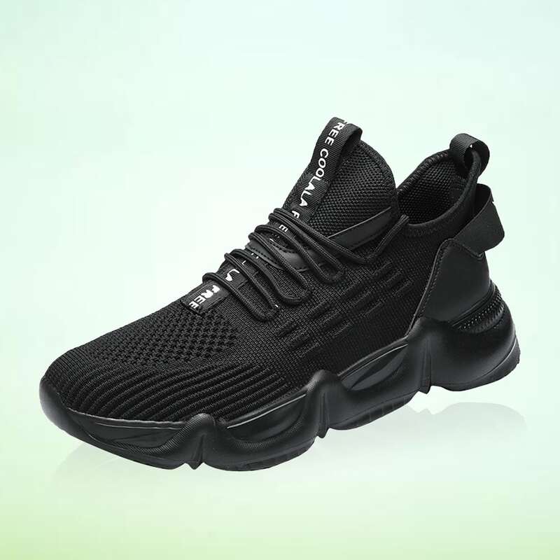 

Guys Lace Up Decor Low Top Sneakers, Black