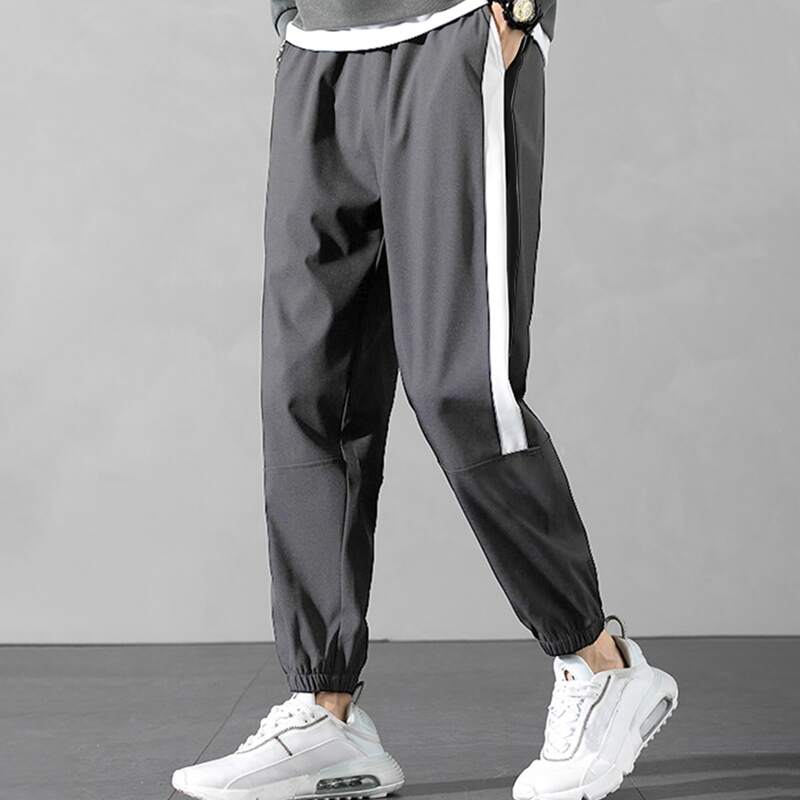 

Guys Striped Side Pants, Grey