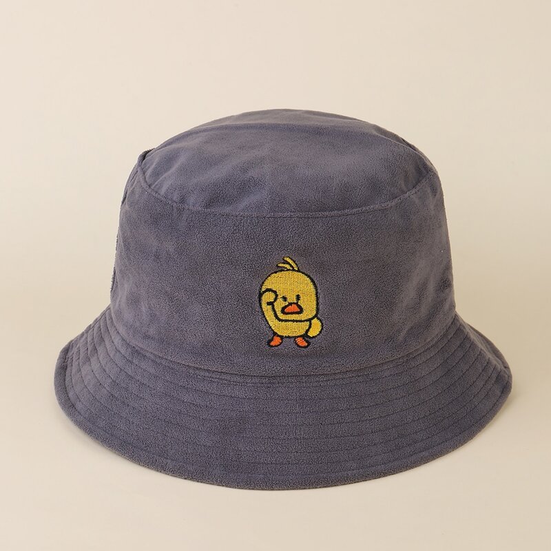 

Cartoon Duck Reversible Bucket Hat, Grey