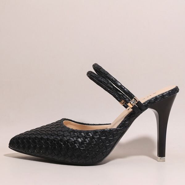 

Braided Ultra High Heel Pumps, Black