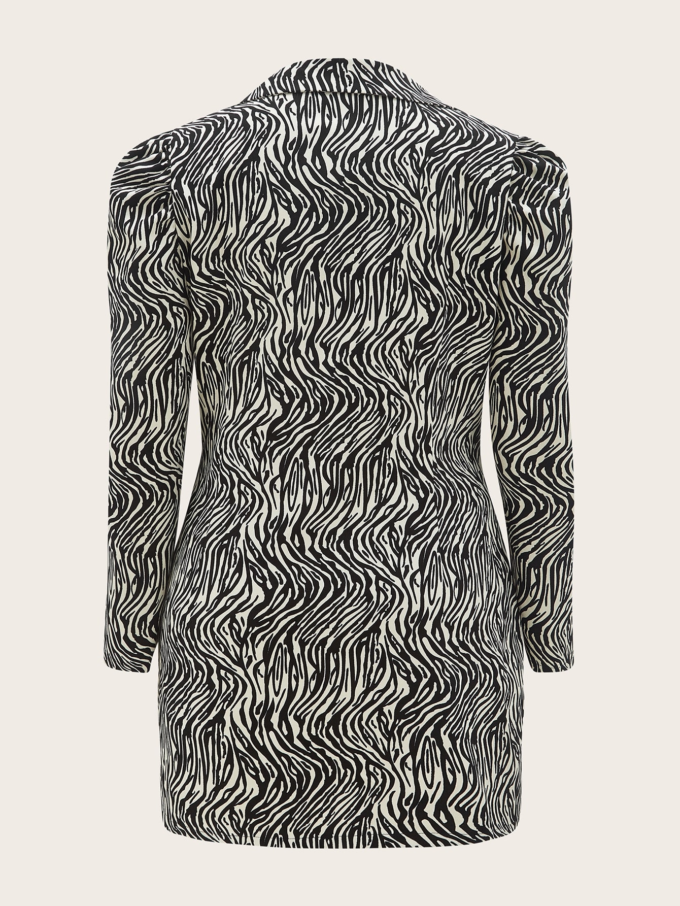 zebra blazer dress