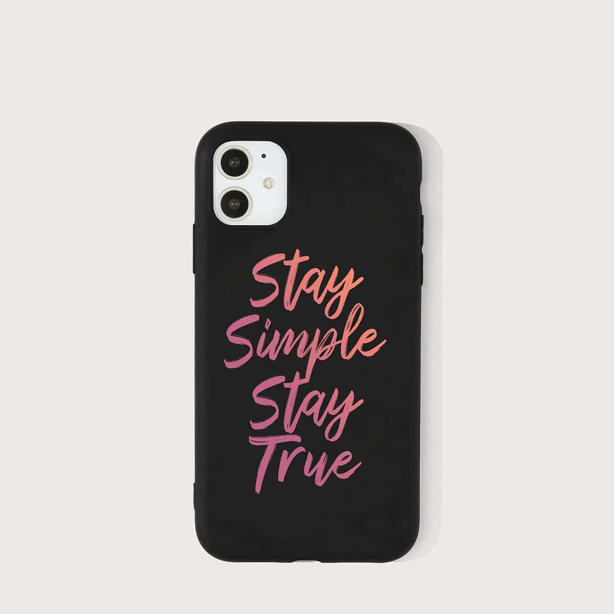 

Slogan Graphic iPhone Case, Black
