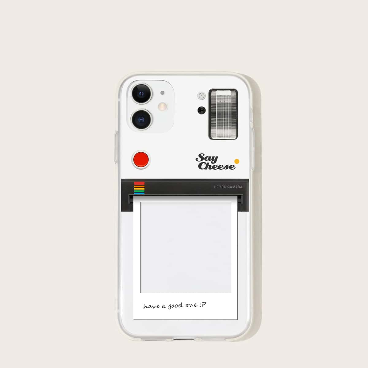 

Letter Graphic iPhone Case, Black and white