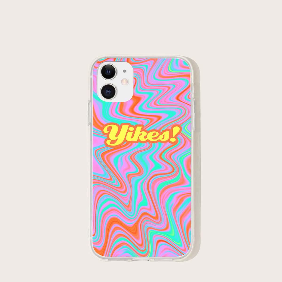 

Letter Graphic iPhone Case, Multicolor