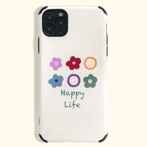 

Чехол для iPhone с цветочным рисунком, Многоцветный