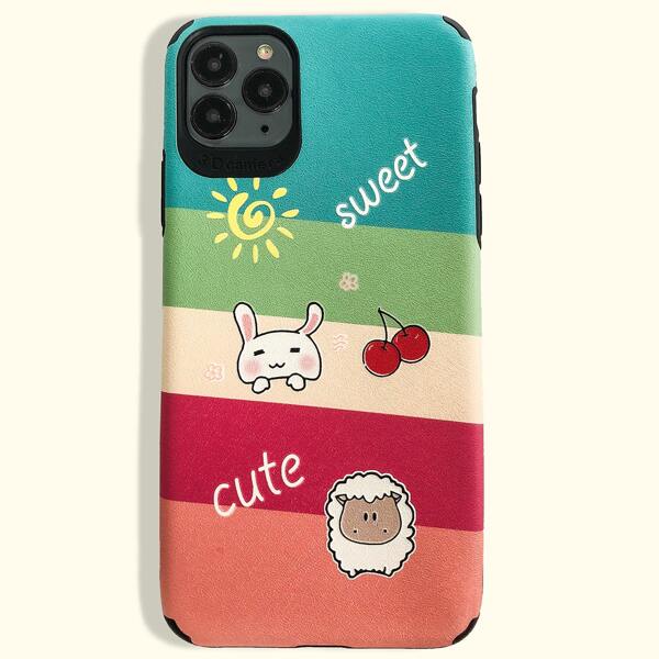 

Cartoon Graphic iPhone Case, Multicolor
