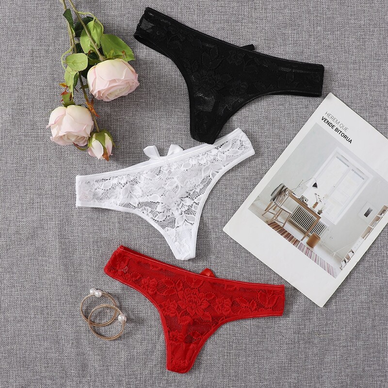

3pack Floral Lace Panty Set, Multicolor
