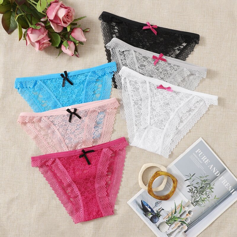 

6pack Lace Panty Set, Multicolor