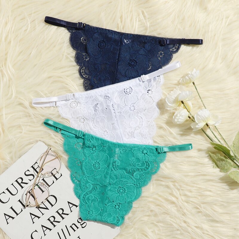 

3pack Lace Panty Set, Multicolor