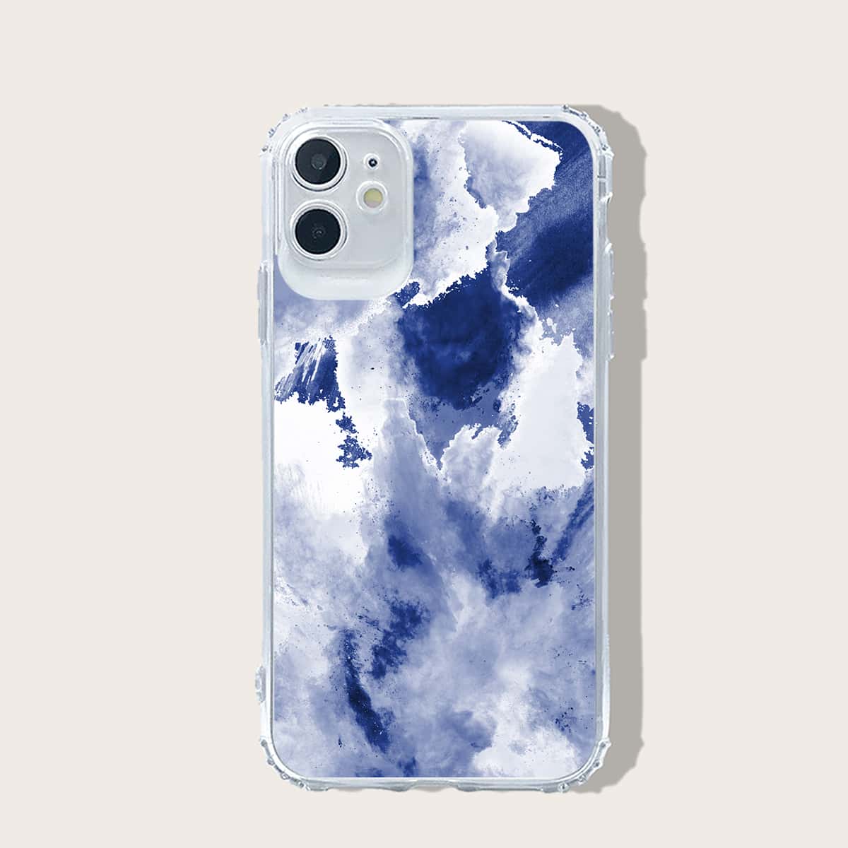 

Tie Dye Anti-fall iPhone Case, Blue