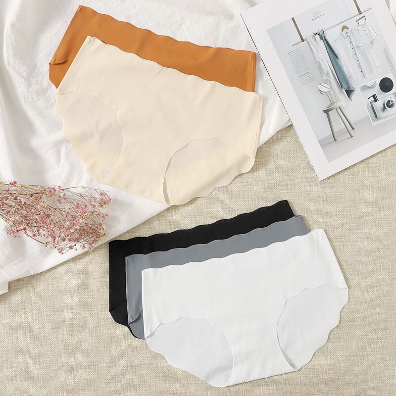 

5pcs Simple Seamless Panty Set, Multicolor