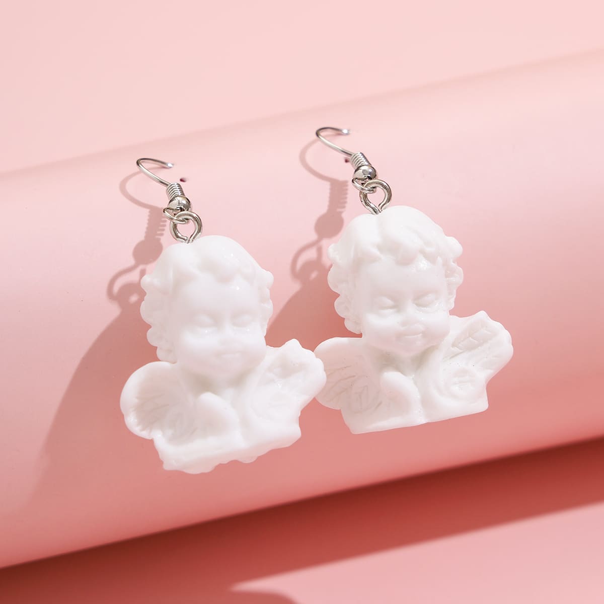 

Angel Drop Earrings, White