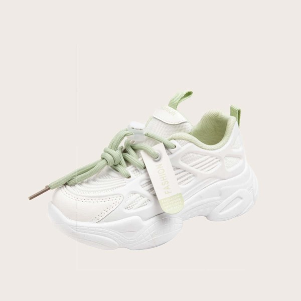 

Girls Wide Fit Chunky Sneakers, Green