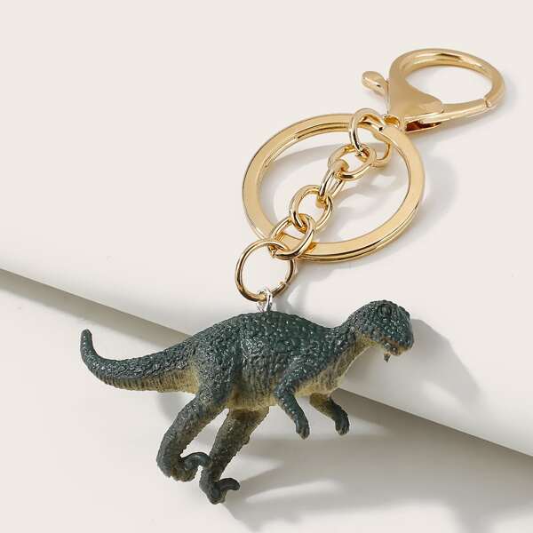 

Dinosaur Design Bag Charm, Dark green