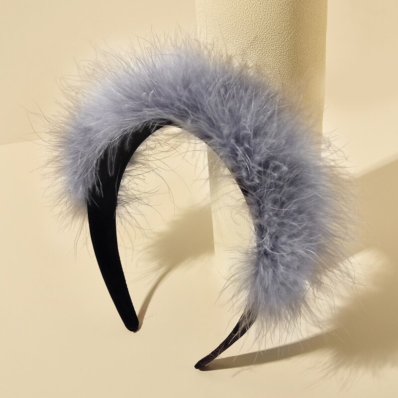 

Faux Fur Decor Hair Hoop, Multicolor
