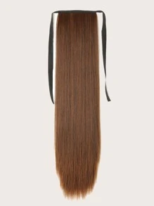 ZURO Extensión del pelo Coleta larga lisa - Marrón - Ver 1