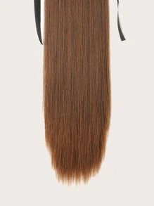 ZURO Extensión del pelo Coleta larga lisa - Marrón - Ver 3