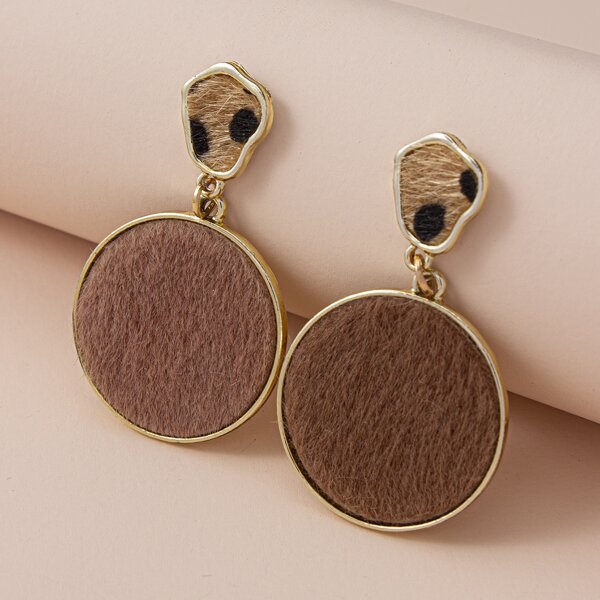 

Round Drop Earrings, Multicolor