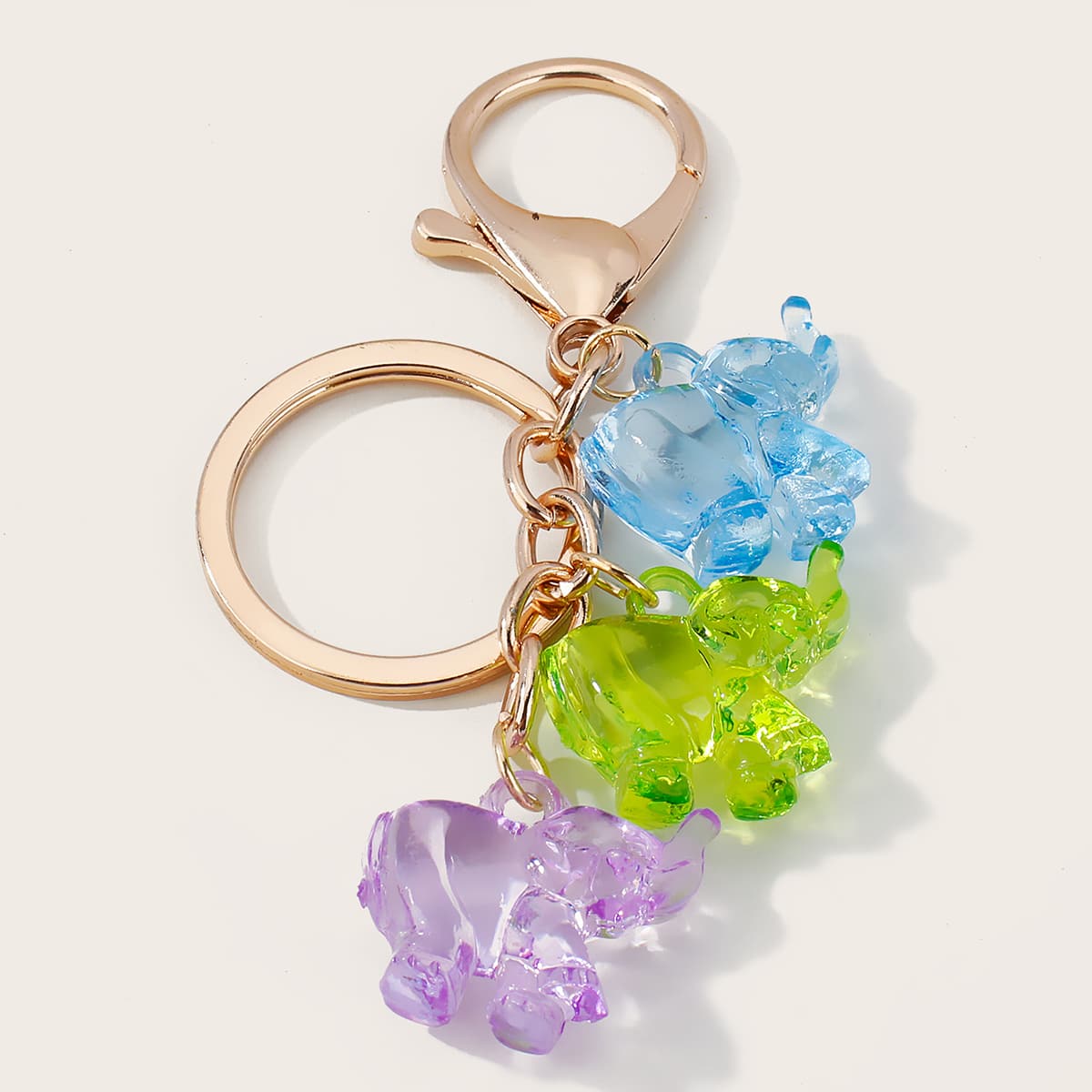 

Elephant Design Bag Charm, Multicolor