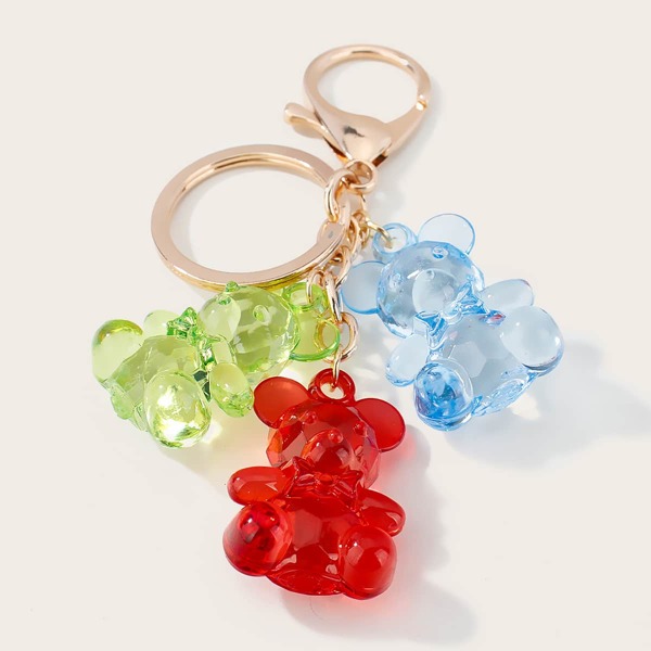 

Bear Design Bag Charm, Multicolor