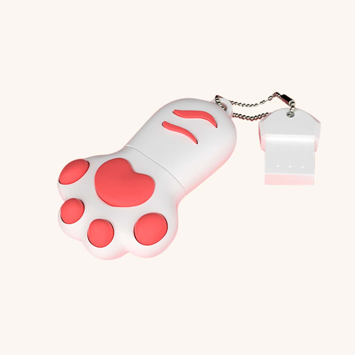 

Cat Claw Design USB Flash Drive, White