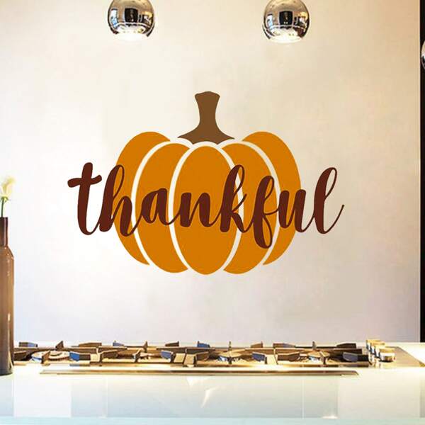 

Pumpkin Print Wall Sticker, Multicolor