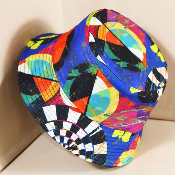 

Color Block Reversible Bucket Hat, Multicolor