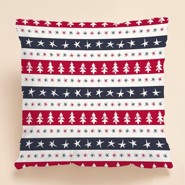 

Christmas Pattern Cushion Cover Without Filler, Multicolor