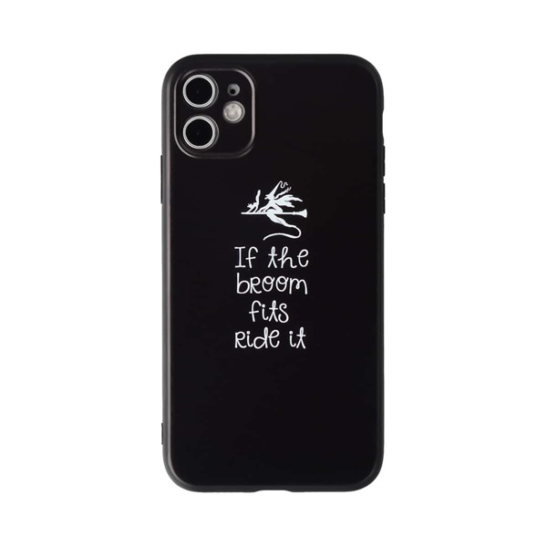 

Halloween Letter Graphic iPhone Case, Black
