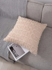 Solid Cushion Cover Without Filler - Apricot - View 5