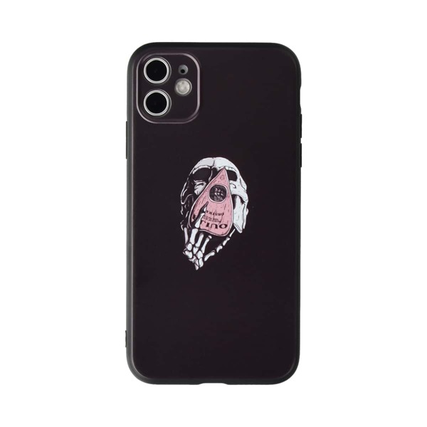 

Чехол для iPhone с принтом черепа, Чёрный