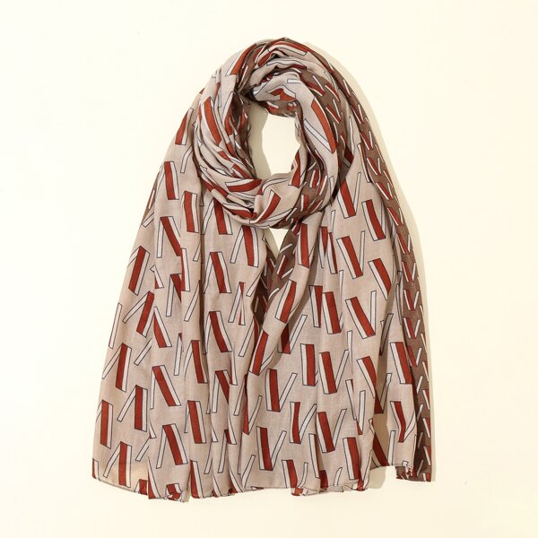 

Geometric Pattern Scarf, Multicolor