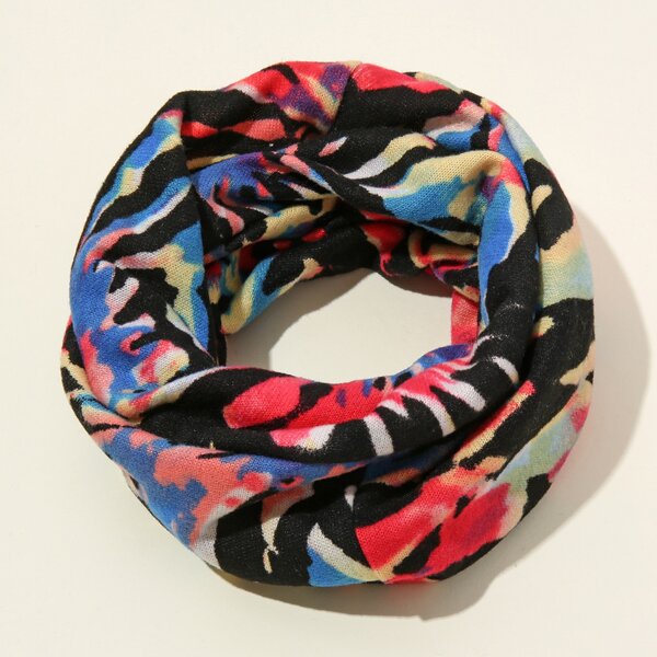 

Color Block Multi-purpose Infinity Scarf, Multicolor