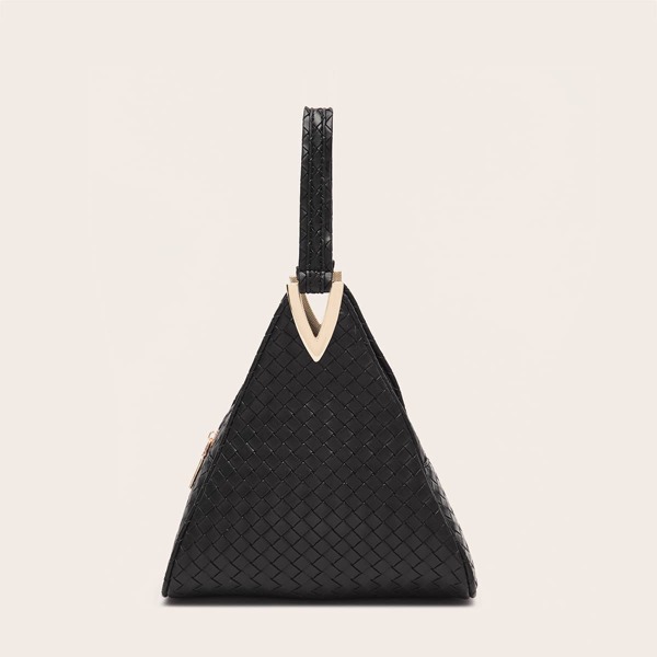 

Braided Clutch Bag, Black