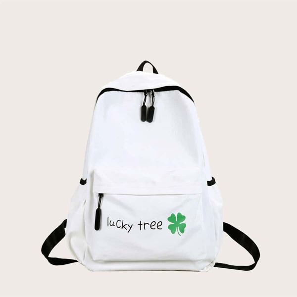 

Kids Letter Graphic Backpack, White
