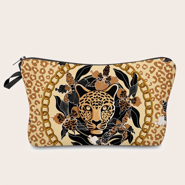

Animal Print Makeup Bag, Multicolor