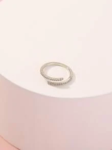 Nooxian Rhinestone Decor Ring