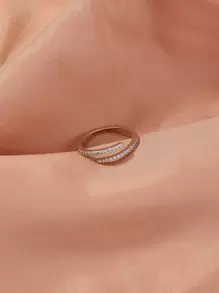 Nooxian Rhinestone Decor Ring