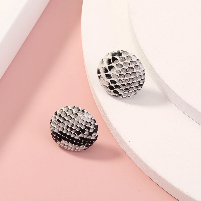

Round Stud Earrings, Multicolor